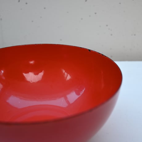 ARABIA FINEL Enamel Kaj Franck (Red)  / アラビア・フィネル カイフランク 琺瑯ボウル（レッド）C