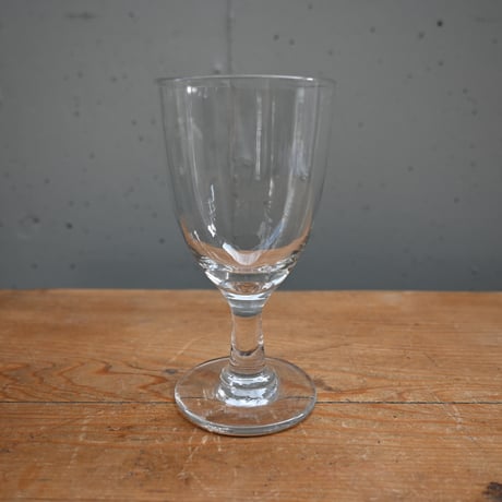 FRANCE Antique Wine Glass  / フランス アンティーク ビストロワイングラス（ゴンドラ型） A