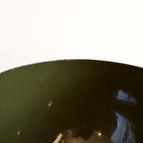 ARABIA FINEL Enamel BOWL by Kaj Franck / フィネル カイフランク  琺瑯ボウル（カーキ）φ:21cm