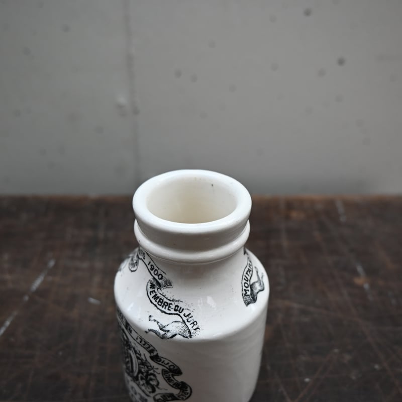 SARREGUEMINES&DIGOIN GREY POUPON Mustard pot /