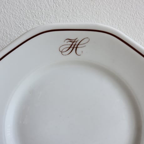 Finland OLD ARABIA  / オールドアラビア 茶文字プレート  φ:20.5cm  A