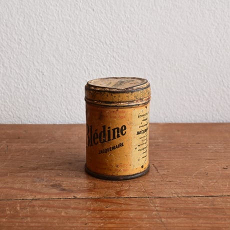 France Antique ”Bledine” Tube Tin Box  / フランス アンティーク ティン缶 ブリキボックス