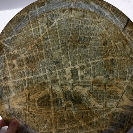 France Vintage Tray "PARIS MAP" MANOVER FIBERGLASS / フランス パリの地図のトレイ