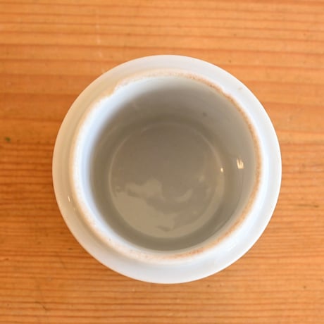 France Antique Pharmacy white porcelain canister / フランス アンティーク 薬局の白磁キャニスター 小-1