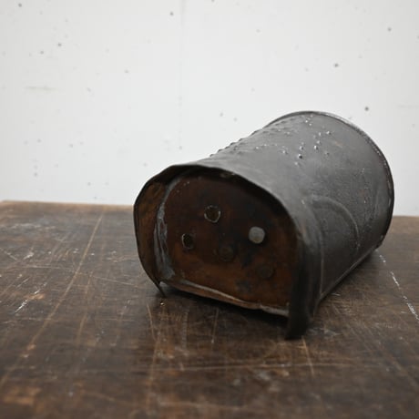 France Tin Planter　/ フランス 古いブリキのプランター A