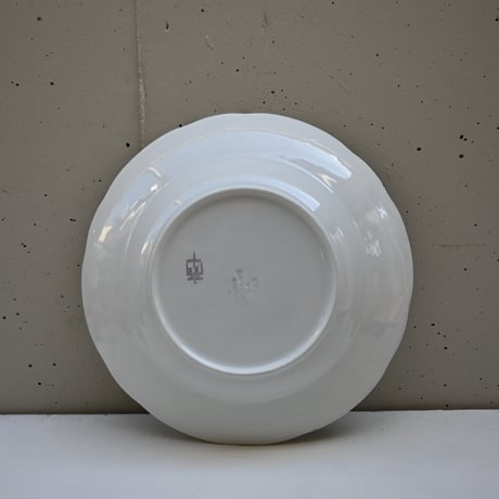 OLD ARABIA Soup plate / オールドアラビア  花リムの金彩スーププレート