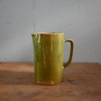 France Antique Pitcher/ フランス アンティーク 緑釉のピッチャー | 
