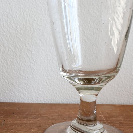 FRANCE Antique Wine Glass  / フランス アンティーク 曲がり円錐型ビストロワイングラス