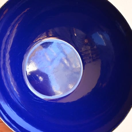 ARABIA FINEL Enamel BOWL   / アラビア・フィネル  琺瑯ボウル（ブルー）φ:14cm