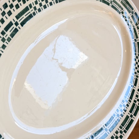 France K&G Luneville Oval Plate / フランス リュネヴィル窯のオーバルプレート