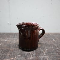 France Old Cul Noir Mini Pitcher / フランス 古い キュノワール ミニピッチャー（修復あり）