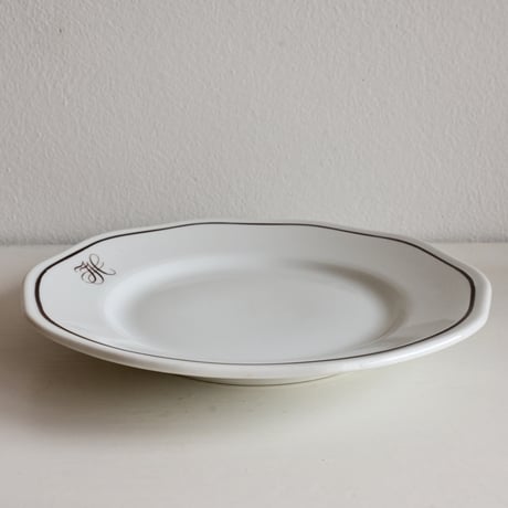 Finland OLD ARABIA  / オールドアラビア 茶文字プレート  φ:20.5cm B