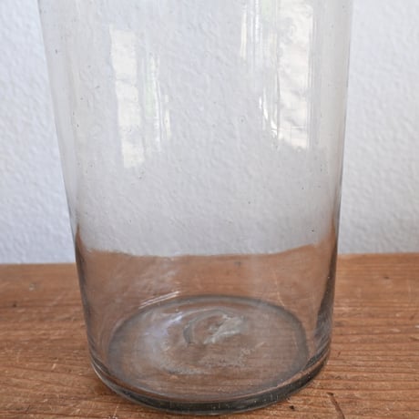 France Antique laboratory Glass bottle / フランス アンティーク 蓋付きラボラトリーボトル