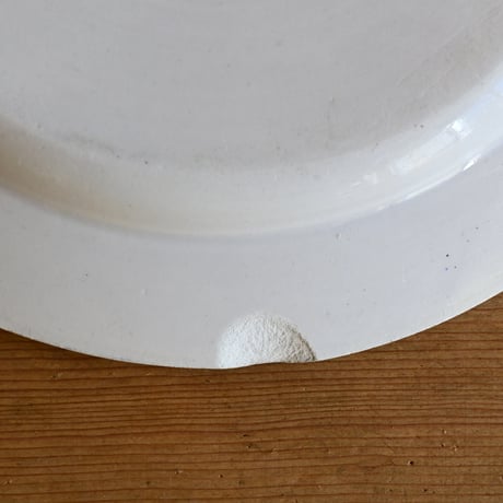 France Antique Montereau Plate/ フランス アンティーク モントロー グリザイユ キリストのプレート A