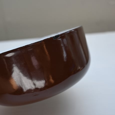 ARABIA FINEL Enamel BOWL (Brown)  / アラビア・フィネル  琺瑯ボウル（ブラウン）B