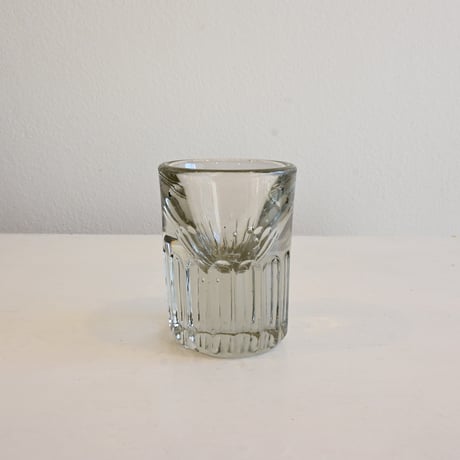 France Antique Shot Glass / フランス アンティーク トロンプルイユのショットグラス H:7.4cm