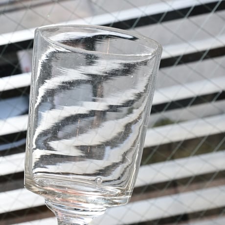 FRANCE Antique Wine Glass  / フランス アンティーク 筒型のビストロワイングラスA