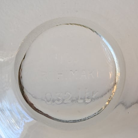 Finland Viili Astia RIIHIMÄKI Glass Bowl / リーヒマキのヨーグルトガラスボウル D