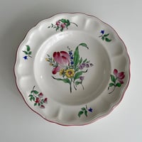 リュネヴィル Luneville ストラスブール 薔薇のブーケの深皿