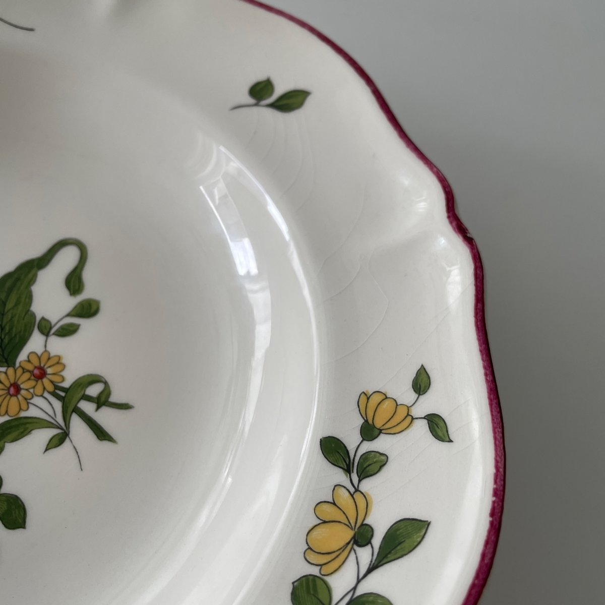 サンタマン st amand 変わりバスク柄 スープ皿 A St-Amand サンタマン | ぽわにえ・だむーる 〜 アンティーク・ブロカント