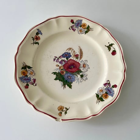 サルグミンヌ Sarreguemines AGRESTE dinner plate B 野花のプレート