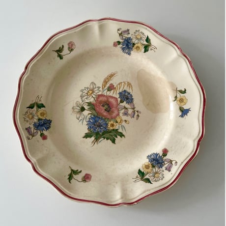 サルグミンヌ Sarreguemines AGRESTE dinner plate E 野花のプレート