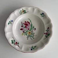 フランスアンティーク˚✧ リュネヴィルストラスブール ꕤ︎︎スーピエールꕤ︎︎˚✧₊⁎ リュネヴィル Luneville ストラスブール 薔薇のブーケの深皿 | Gui antique