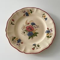 サルグミンヌ Sarreguemines AGRESTE plate  野花のプレート