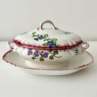 ロンウィー Longwy Saucière couverte Marseille 蓋付きソーシエール
