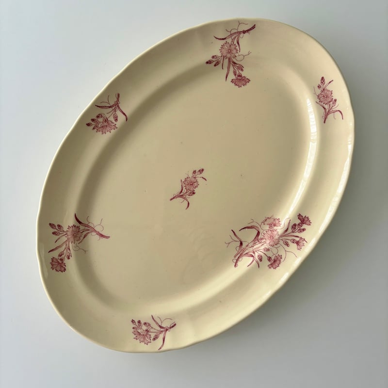 Longchamps レリーフ すずらんスミレ大きめプレートボタニカル