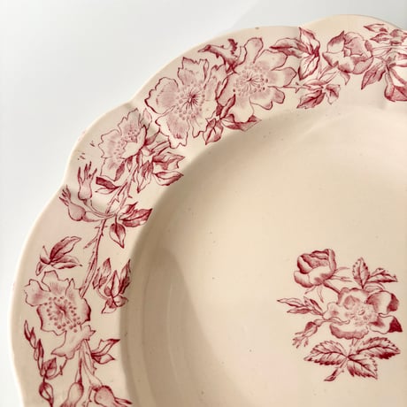 ロンシャン Longchamp soup plate Eglantines スーププレート深皿 F