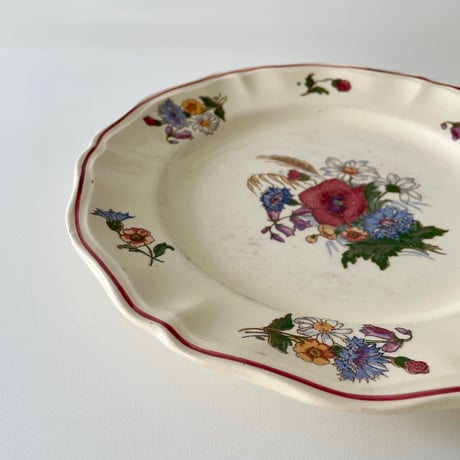 サルグミンヌ Sarreguemines AGRESTE dinner plate B 野花のプレート