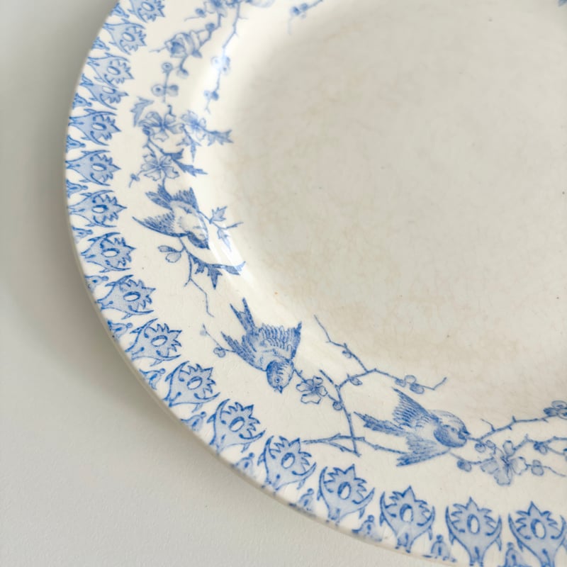 アンティーク ショワジールロワChoisy le Roi Takouの小鳥の深皿