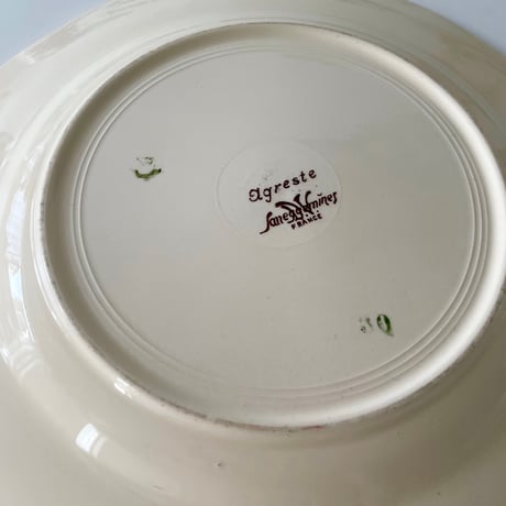 サルグミンヌ Sarreguemines AGRESTE dinner plate B 野花のプレート