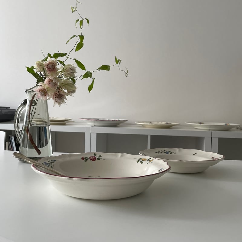 Saint Amand 深皿 Muguet サンタマンSt.amand 大きな深皿 Vieux Saint Amand