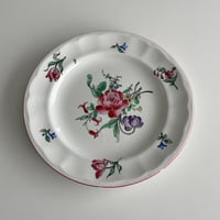 リュネヴィル Luneville ストラスブール 薔薇のブーケのデザート皿