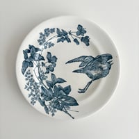 ロンウィ Longwy assiette oiseau bleu dinner plate