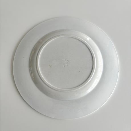 ロンウィ Longwy assiette oiseau bleu dessert plate