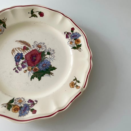 サルグミンヌ Sarreguemines AGRESTE dinner plate B 野花のプレート