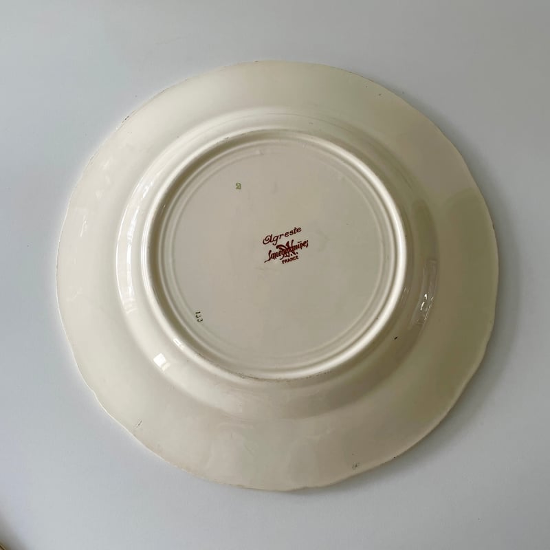 サルグミンヌ Sarreguemines AGRESTE big plate 野花のプレート