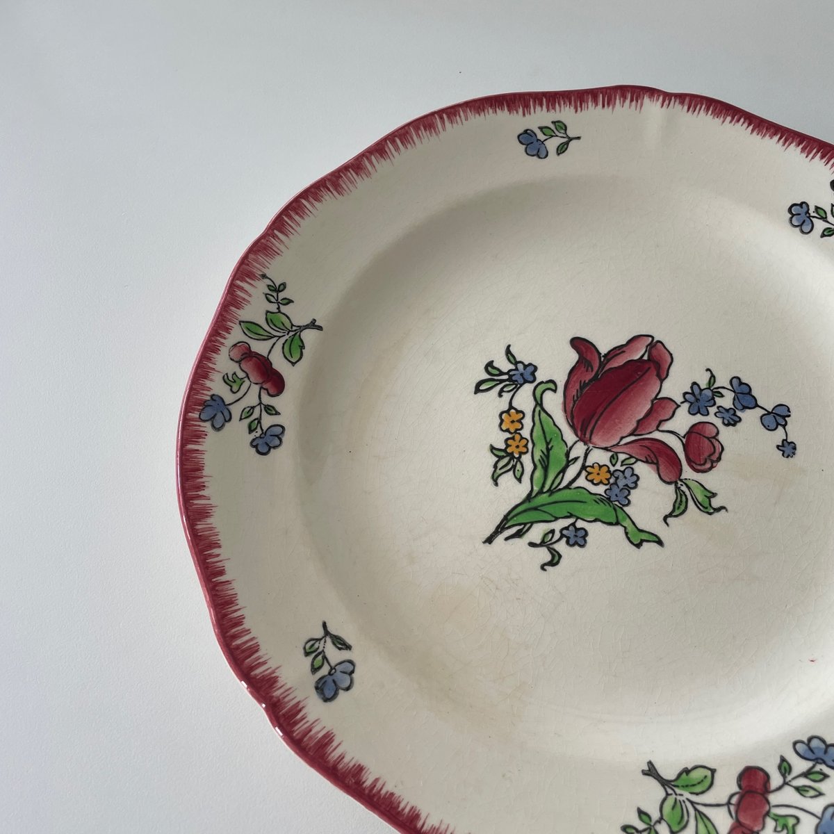 ジアン Gien Lorraine チューリップのディナープレート | Gui antique