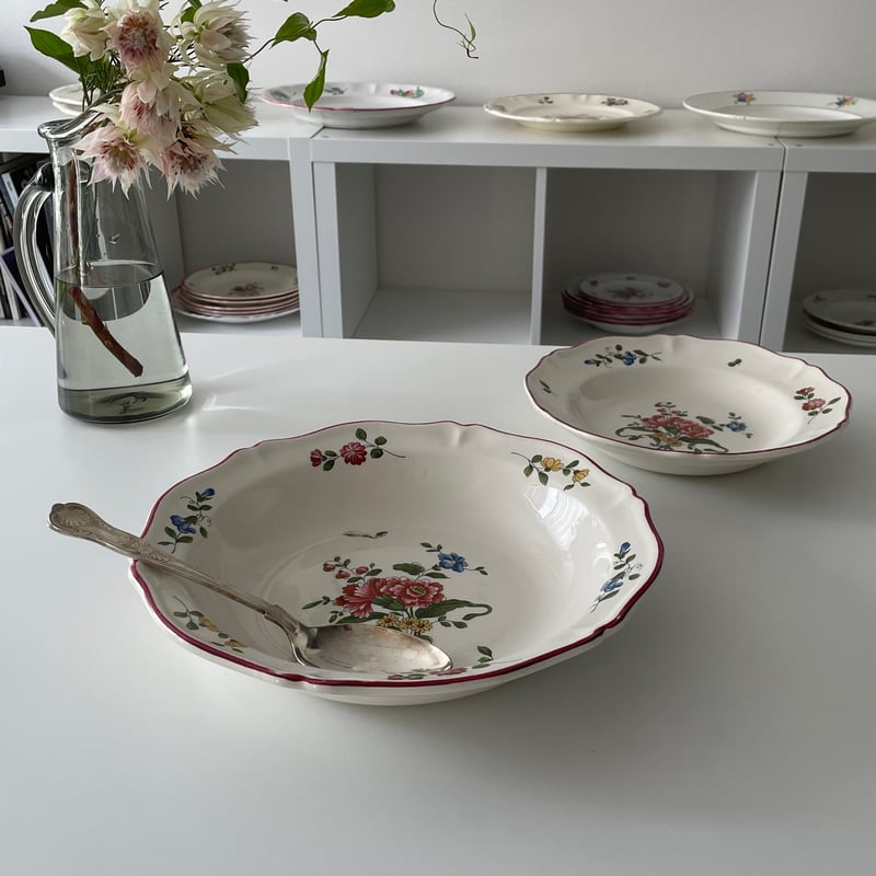 Saint Amand 深皿 Muguet サンタマンSt.amand 大きな深皿 Vieux Saint Amand