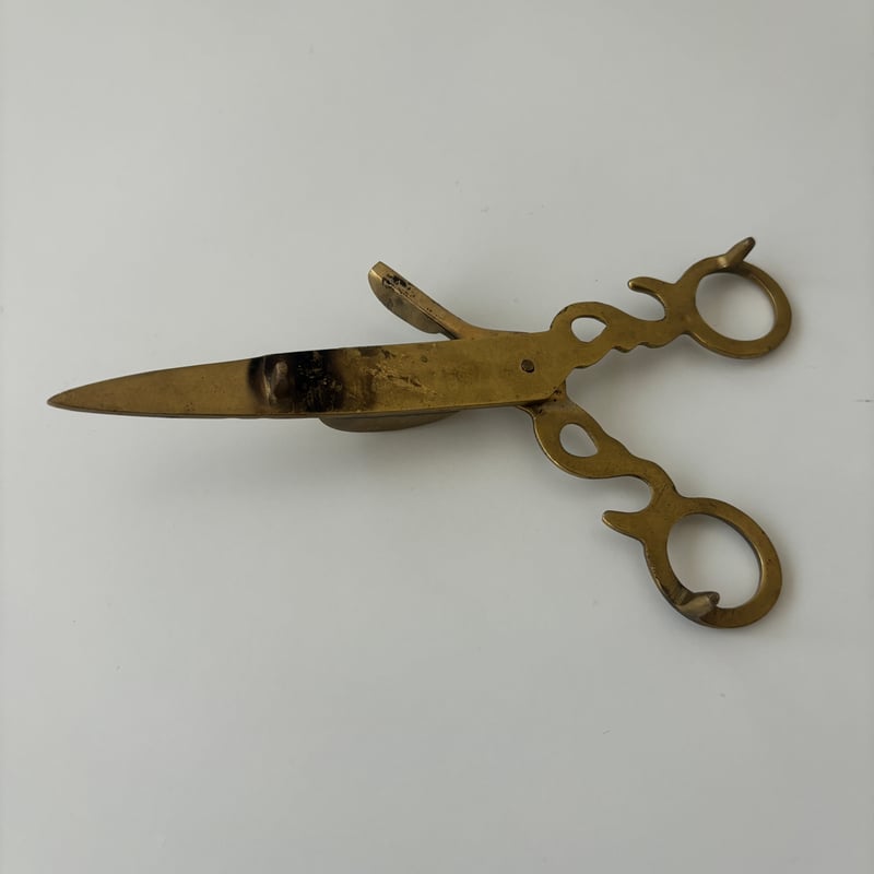 真鍮製 ろうそく消し ハサミ フランス アンティーク 【公式通販】