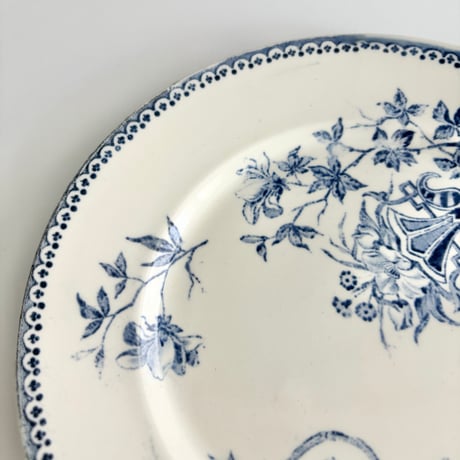 クレイユモントロー Creil et Montereau Perruche インコ プレート 平皿　デザート