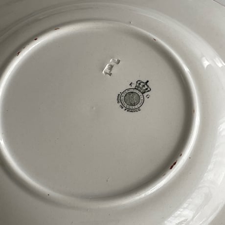リュネヴィル Luneville ストラスブール 薔薇のブーケの深皿