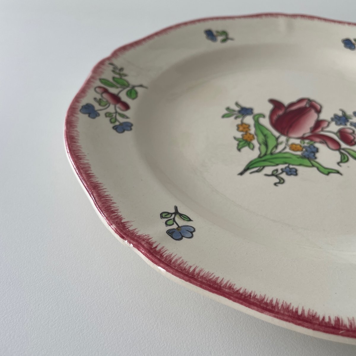 Gien チューリップ ディナープレート2枚セット