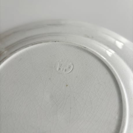 ロンウィ Longwy assiette oiseau bleu dinner plate