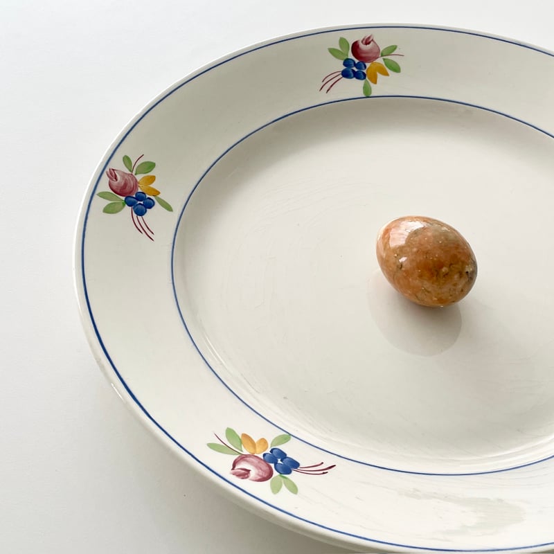 ジアン Gien NICE 花の大皿 | Gui antique