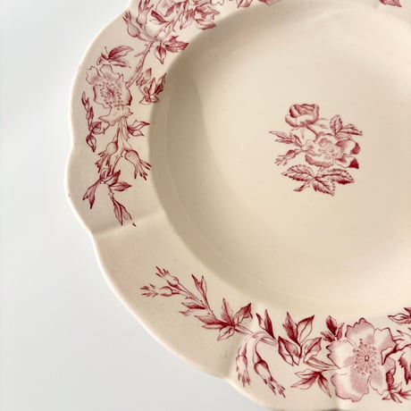 ロンシャン Longchamp soup plate Eglantines スーププレート深皿 F