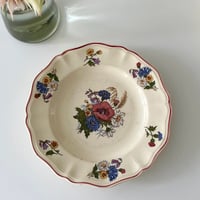 サルグミンヌ Sarreguemines AGRESTE deep plate A 野花のプレート